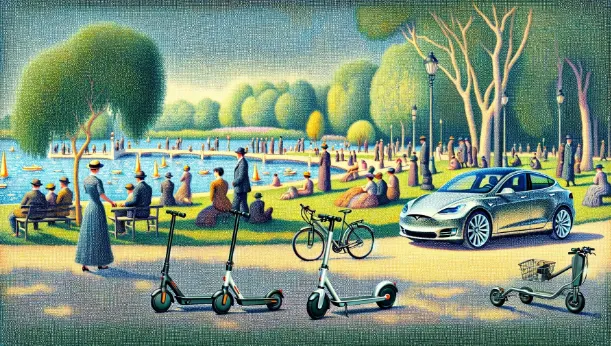 Illustrazione di Tesla e prodotti di consumo tecnologici